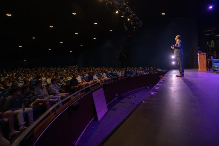 Mike Domitrz teaching high school students about consent and respect