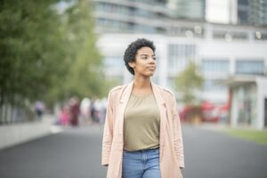 Confident young adult demonstrating self-respect and healthy boundaries when someone won't accept your no.